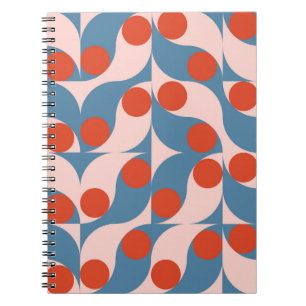 Carnet Motif géométrique abstrait moderne et transparent