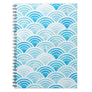 Carnet Motif géométrique Abstrait transparent avec eau bl