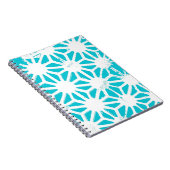 Carnet Motif géométrique Aqua (Côté Droit)