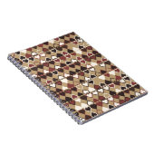 Carnet Motif géométrique avec éléments colorés, abstrait (Côté Droit)