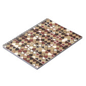 Carnet Motif géométrique avec éléments colorés, abstrait (Côté gauche)