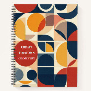 Carnet Motif géométrique Bauhaus moderne