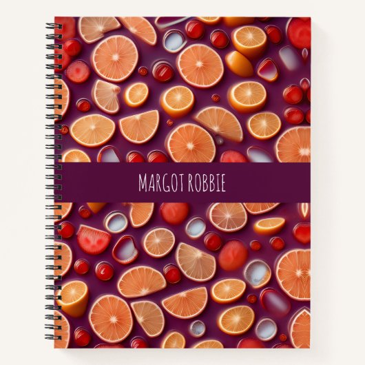 Carnet Motif géométrique Campari Soda Citrus (Devant)