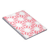 Carnet Motif géométrique corail (Côté Droit)
