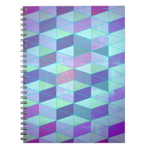 Carnet Motif géométrique Cubes en Triangles