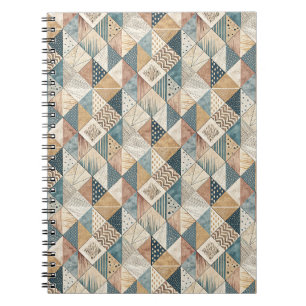 Carnet Motif géométrique cubiste moderne abstrait de tria