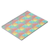 Carnet Motif géométrique de triangle rempli d'aquarelle (Côté gauche)