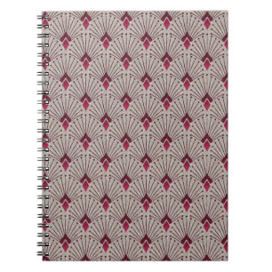 Carnet Motif géométrique design, art déco.