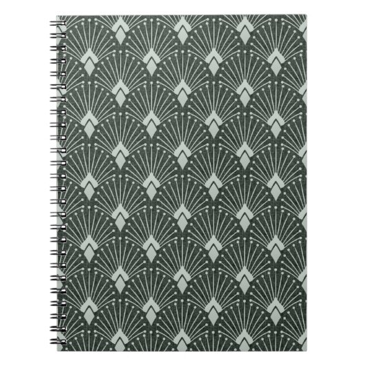 Carnet Motif géométrique design, art déco. (Devant)