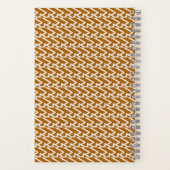 Carnet Motif géométrique doré chaud moderne (Verso)