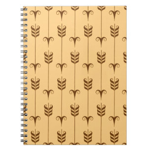 Carnet Motif géométrique Flèche dorée