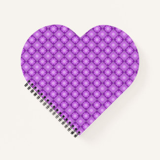 Carnet Motif géométrique floral violet