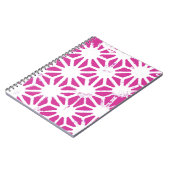 Carnet Motif géométrique Fuchsia (Côté gauche)