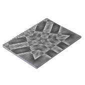 Carnet Motif géométrique gris (Côté gauche)