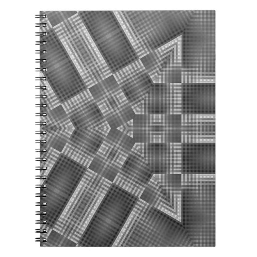 Carnet Motif géométrique gris (Devant)