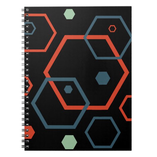 Carnet Motif géométrique Hexagon (Devant)
