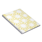 Carnet Motif géométrique jaune citron (Côté Droit)