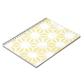 Carnet Motif géométrique jaune citron (Côté gauche)