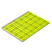 Carnet Motif géométrique jaune citron (Côté gauche)