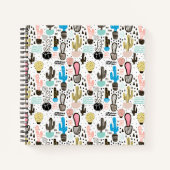 Carnet Motif géométrique moderne Cactus (Devant)