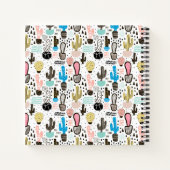 Carnet Motif géométrique moderne Cactus (Dos)