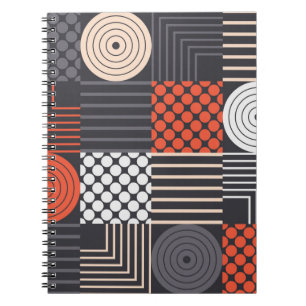Carnet Motif géométrique moderne et coloré sans couture