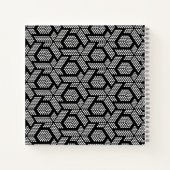 Carnet Motif géométrique pointillé noir et blanc (Dos)