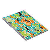Carnet Motif géométrique rétro abstrait (Côté Droit)