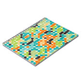 Carnet Motif géométrique rétro abstrait (Côté gauche)