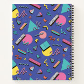 Carnet Motif géométrique rétro | Ajouter Votre Nom (Dos)