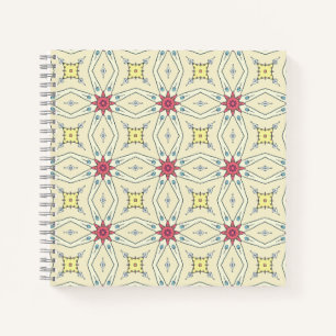 Carnet Motif géométrique rétro pastel