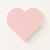 Carnet Motif géométrique rose (Dos)
