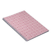 Carnet Motif géométrique rose blanc (Côté Droit)