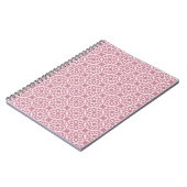 Carnet Motif géométrique sans couture rose blanc (Côté gauche)