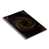 Carnet Motif géométrique sans soudure de points d'or (Côté Droit)