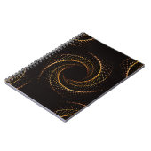 Carnet Motif géométrique sans soudure de points d'or (Côté gauche)