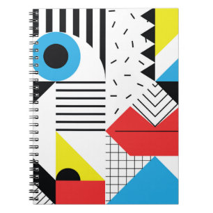Carnet Motif géométrique transparent avec formes abstrait