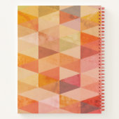 Carnet Motif géométrique Triangle souple | Monogramme (Dos)
