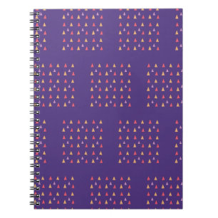 Carnet Motif géométrique Triangle Violet