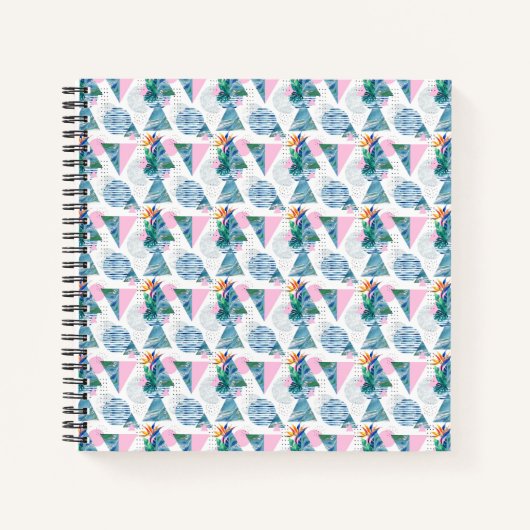 Carnet Motif géométrique tropical (Devant)