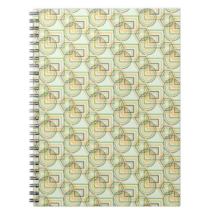 Carnet Motif géométrique vert