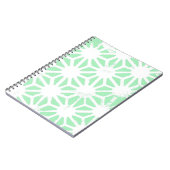 Carnet Motif géométrique vert (Côté gauche)