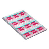 Carnet Motif Girly rose-clair et bleu mignon (Côté Droit)