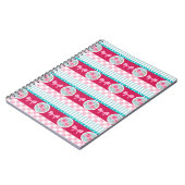 Carnet Motif Girly rose-clair et bleu mignon (Côté gauche)