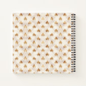Carnet Motif Gold Art déco (Dos)