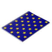 Carnet Motif Gold Stars, Bleu Marine, Exclusive (Côté gauche)