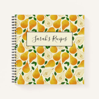 Carnet Motif Golden Pears