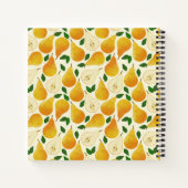 Carnet Motif Golden Pears (Dos)