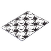 Carnet Motif gothique noir et blanc chardon Halloween (Côté gauche)