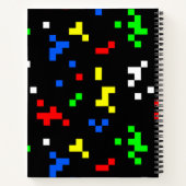 Carnet Motif graphique de jeu vidéo rétro 8 bits (Dos)